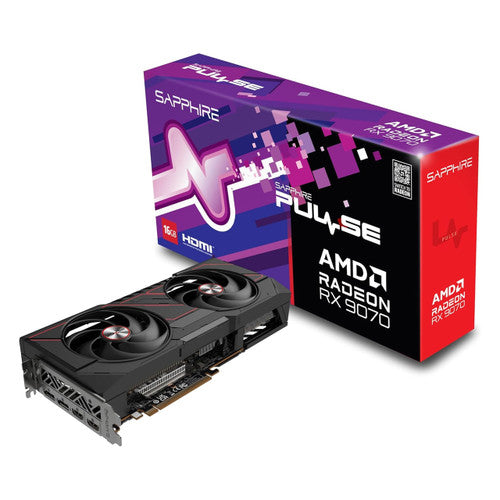 Sapphire Pulse AMD Radeon RX 9070 Gaming Graphics Card with 16GB GDDR6, AMD RDNA 4 11349-03-20G