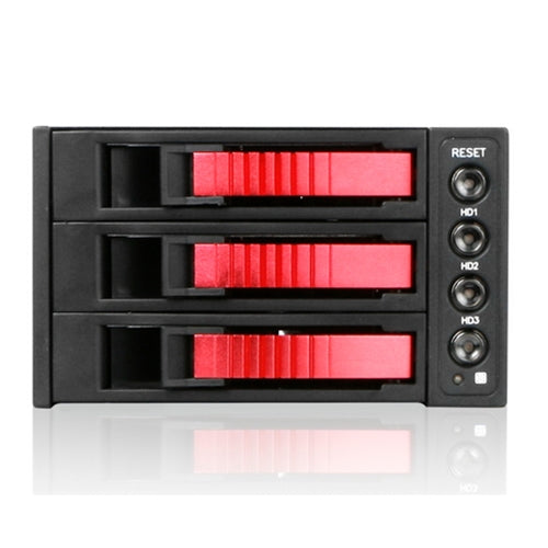 iStarUSA BPU-230SATA-RED 2x5.25-3x3.5 SATA Cage-Red