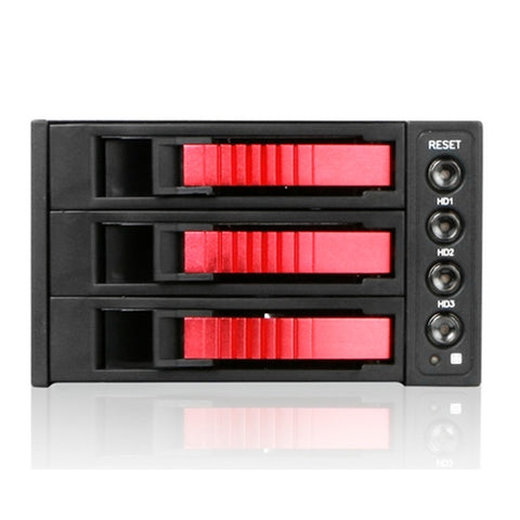 iStarUSA BPU-230SATA-RED 2x5.25-3x3.5 SATA Cage-Red