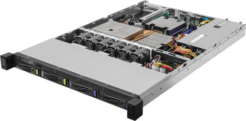 ASRock Rack 1U4LW-B650/2L2T RPSU Barebone - 1U - 1x Socket AM5/LGA-1718 - 4x DDR5 - 4x 3.5" SATA - 2x 10GbE - 450 W PSU