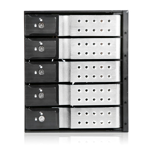 iStarUSA BPN-DE350SS-SILVER 3x5.25 to 5x3.5 Trayless Silve