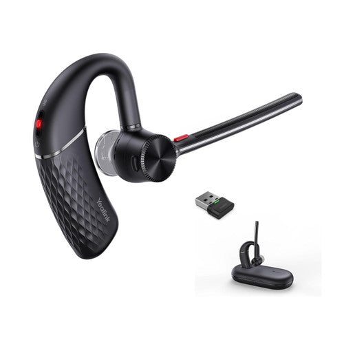 Yealink 1208652 Bluetooth Office Wireless Headset with Charging Case, Noise Canceling, Works with Teams, Zoom (BH71 Pro)