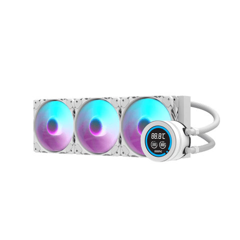 darkFlash DF-DN360D-WH AIO CPU Liquid Cooler ARGB, PWM Fans, Compatible with Intel 1851/1700, AMD AM4/AM5- White