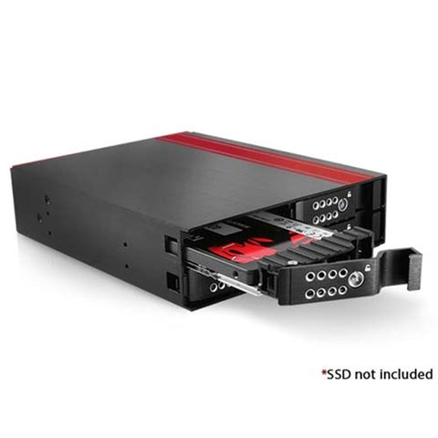 iStarUSA BPU-124DE-SS 5.25 to 4x2.5 SAS - SATA 6Gbs Hot-Swap Backplane