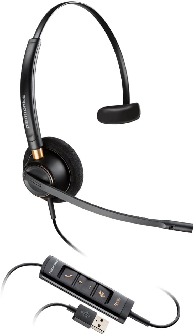 Poly 783R1AA EncorePro 515 Microsoft Teams Certified Monoaural with USB-A Headset