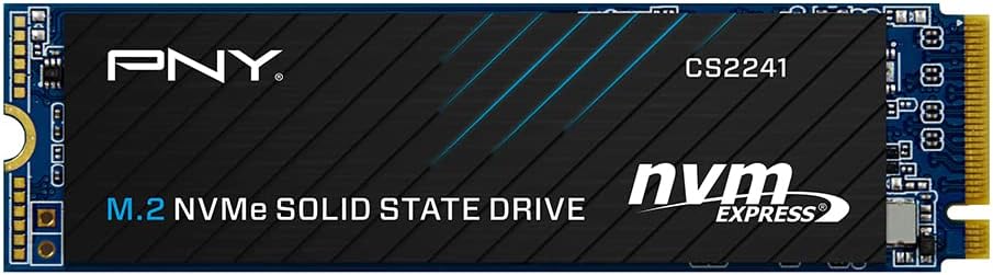 PNY CS2241 500GB M.2 NVMe Gen4 x4 ,up to 4,700MB/S , Internal Solid State Drive (SSD) M280CS2241-500-RB