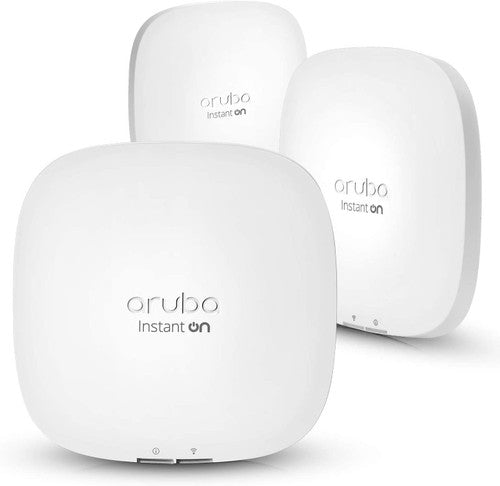 HPE Networking Instant On AP22 802.11ax 2x2 Wi-Fi 6 Wireless Access Point | US Model | Power Source not Included | R4W01A (Pack of 3)