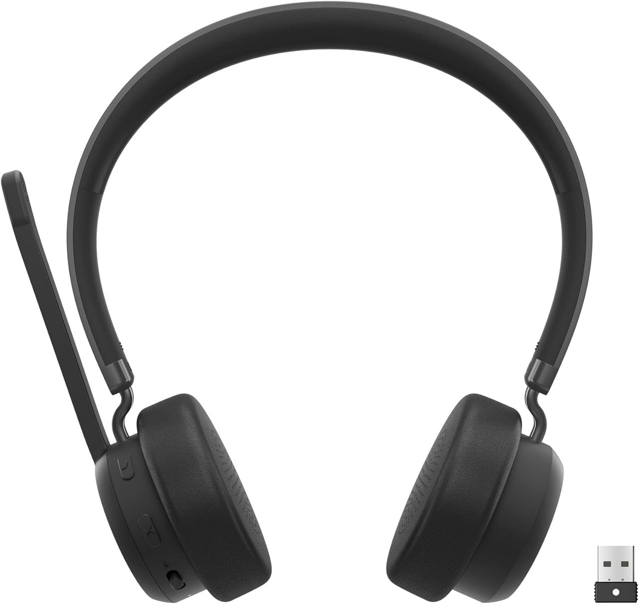 Lenovo 4XD1M80020 Wireless VoIP Headset Teams Certified, Noise-Canceling Mic, Bluetooth 5.3 Multipoint, USB-A Receiver