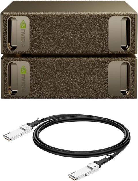 Nvidia 940-54242-0000-100 2 DGX Spark bundle +1 Connecting Cable,GB10 Grace Blackwell,128GB LPDDR5x,4TB NVMe SSD,WiFi 7
