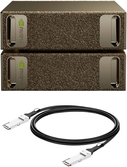 Nvidia 940-54242-0000-100 2 DGX Spark bundle +1 Connecting Cable,GB10 Grace Blackwell,128GB LPDDR5x,4TB NVMe SSD,WiFi 7
