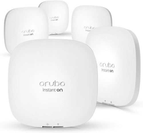 HPE Networking Instant On AP22 802.11ax 2x2 Wi-Fi 6 Wireless Access Point | US Model | Power Source not Included | R4W01A (Pack of 5)