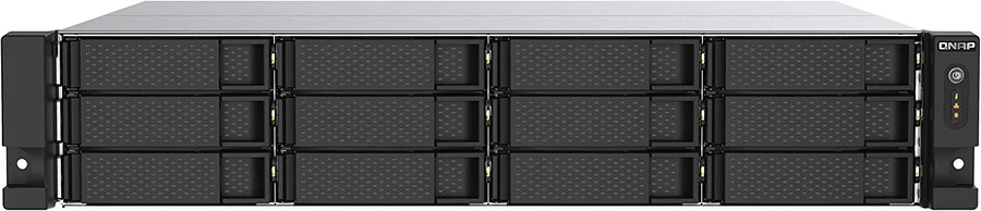 QNAP TS-1273AU-RP 12-Bay NAS/iSCSI IP-SAN,AMD Ryzen V1500B Quad-core 2.2GHz,16GB RAM,Redundant PSU TS-1273AU-RP-8G-US