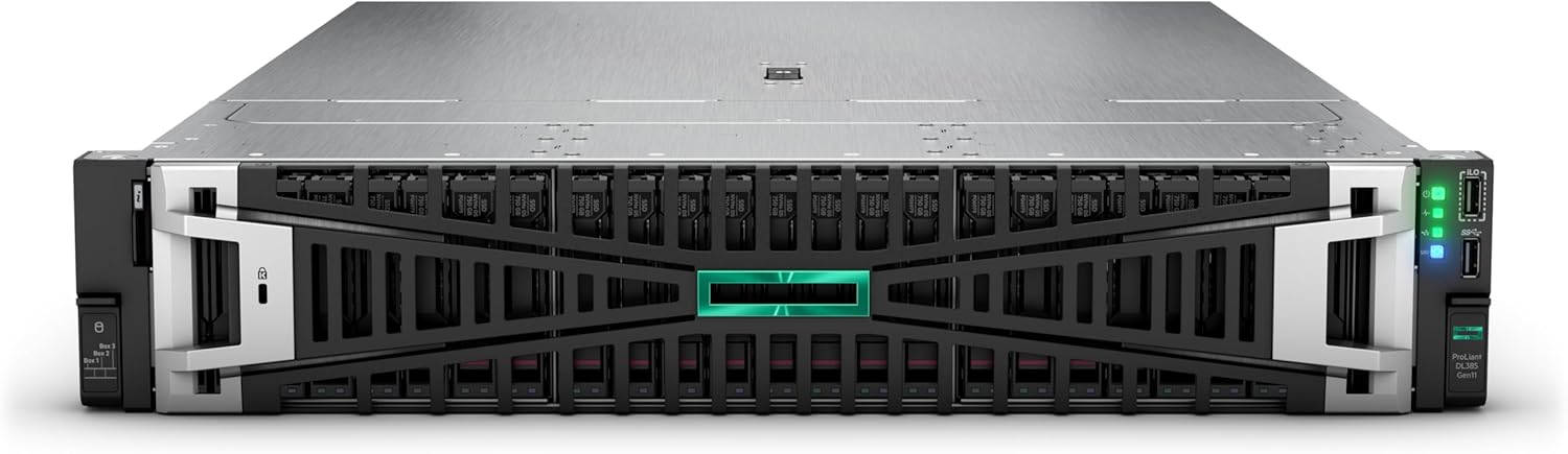 HPE P83036-005 ProLiant DL385 Gen11 9115 16-Core 2P 8x32GB‑R 8SFF BCM57416 10GbE 2x480GB SATA SSD 2x800W PS Rack Server