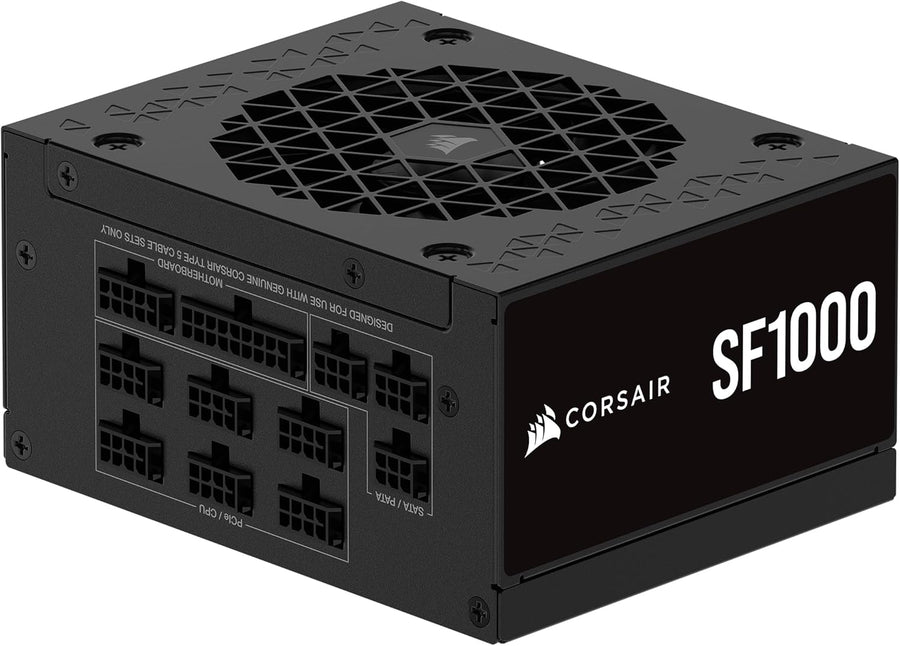 Corsair CP-9020257-NA SFX SF1000 (2024) Fully Modular Low Noise 80 Plus Platinum ATX Power Supply-ATX Bracket Included – Black