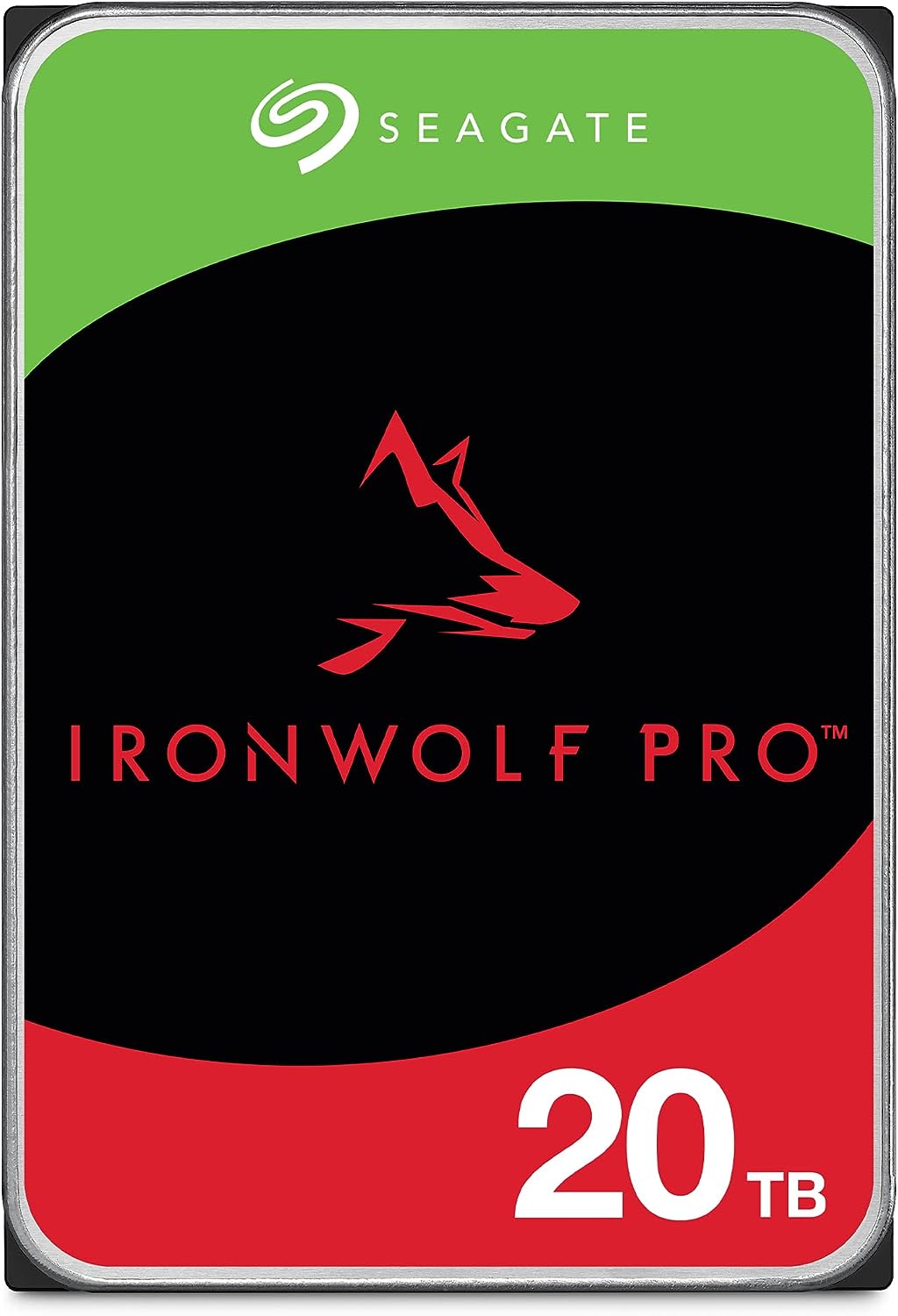 Seagate IronWolf Pro 20TB Enterprise NAS Internal Hard Drive 3.5" SATA 6Gb/s 7200RPM 256MB Cache HDD ST20000NT001