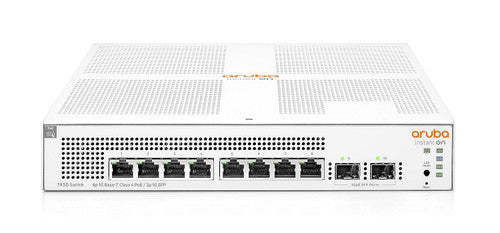 HPE Networking Instant On 1930 8-Port PoE Gb Ethernet 8xGE PoE (124W), 2X 1G SFP, L2+ Smart Switch US Cord | JL681A#ABA
