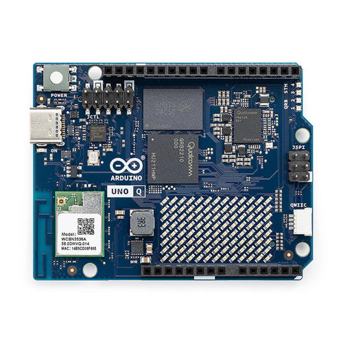 Arduino ABX00162 UNO Q Hybrid Board,Qualcomm QRB2210 & STM32U585 , AI Vision, IoT, Robotics, Linux ,Wi-Fi USB-C