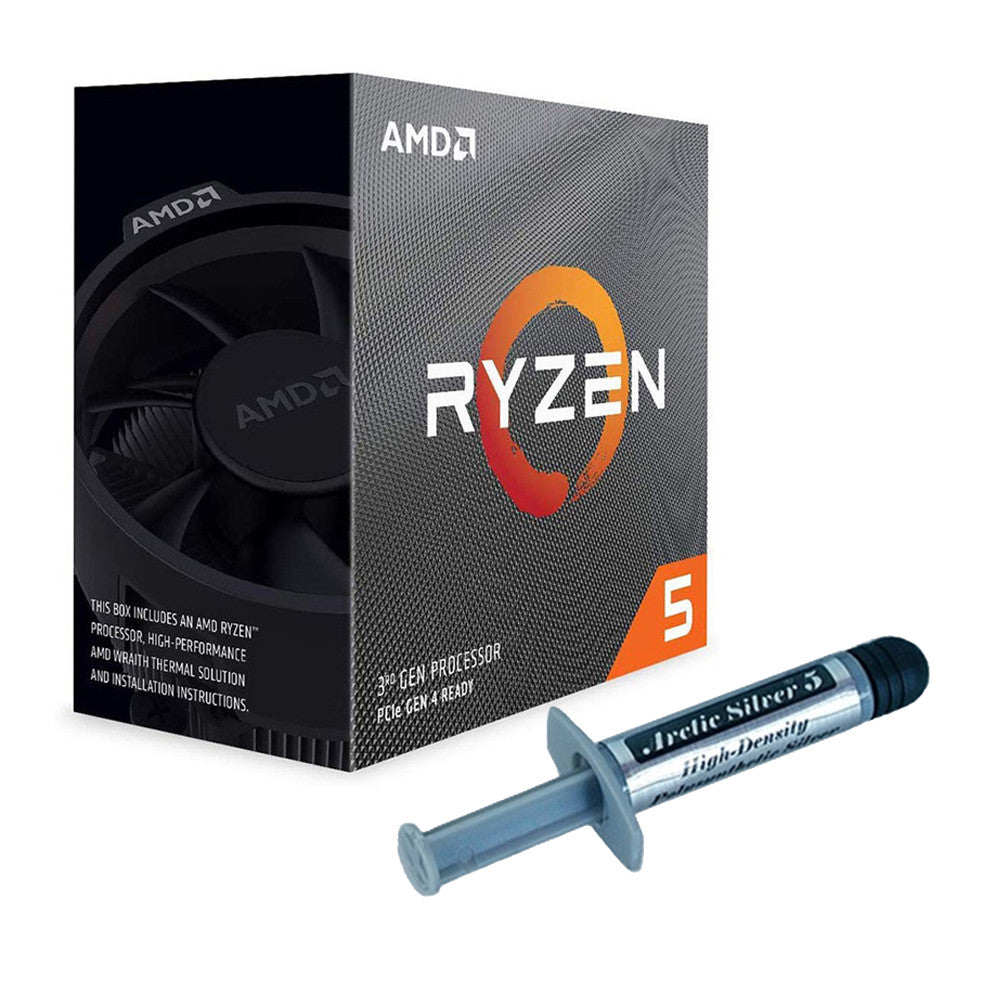 AMD 100-100000050BOX Ryzen 5 3500 3.60GHz AM4 65W Processor + Arctic Silver 5 Thermal Paste