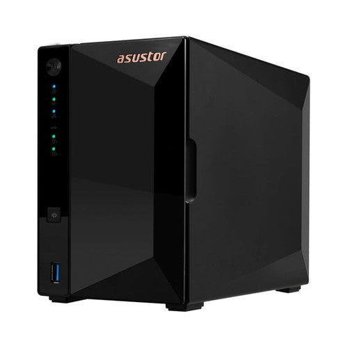 Asustor Drivestor 2 Pro Gen2 2 Bay NAS, Quad-Core 1.7GHz CPU, 2.5Gbe Port, 2GB DDR4 - Diskless (AS3302T v2)