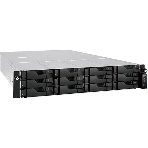 Asustor AS6512RD Lockerstor 12RD Quad-Core CPU, 8GB RAM DDR4,2U Rackmount with redundant PSU (12 Bays Diskless NAS)
