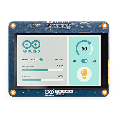 Arduino ASX00039 GIGA Display Shield 3.97” Touch Screen GIGA R1 WiFi with IMU, and Arducam Connector
