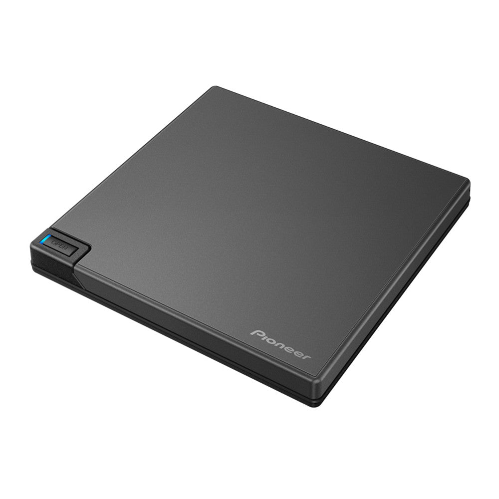 Pioneer BDR-XD08B USB 3.2 Gen1 (USB Type-C) / 2.0 Slim Portable BD/DVD/CD Writer - Black W/SW
