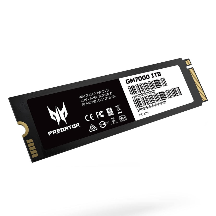 Acer Predator GM7000 1TB NVMe Gen4 Gaming SSD, M.2 2280, Compatible with PS5, PCIe 4.0 Up to 7400MB/s (BL.9BWWR.105)