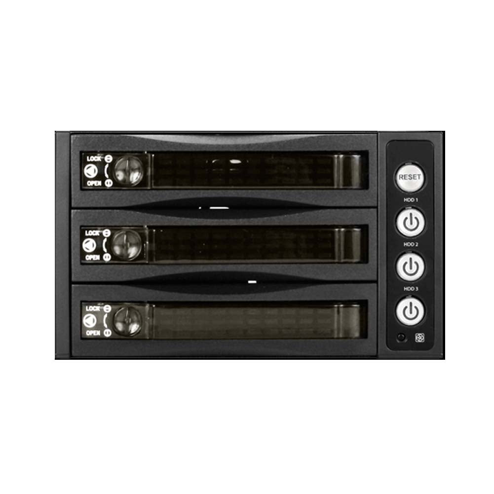 iStarUSA BPU-230HD-BPL 2x5.25 to 3x3.5 12G Rack BPL