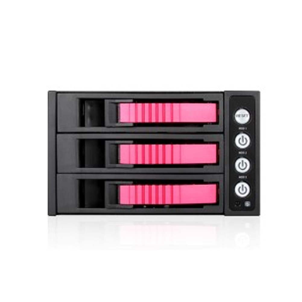 iStarUSA BPU-230HD-RED 2x5.25 to 3x3.5 12G Rack Red