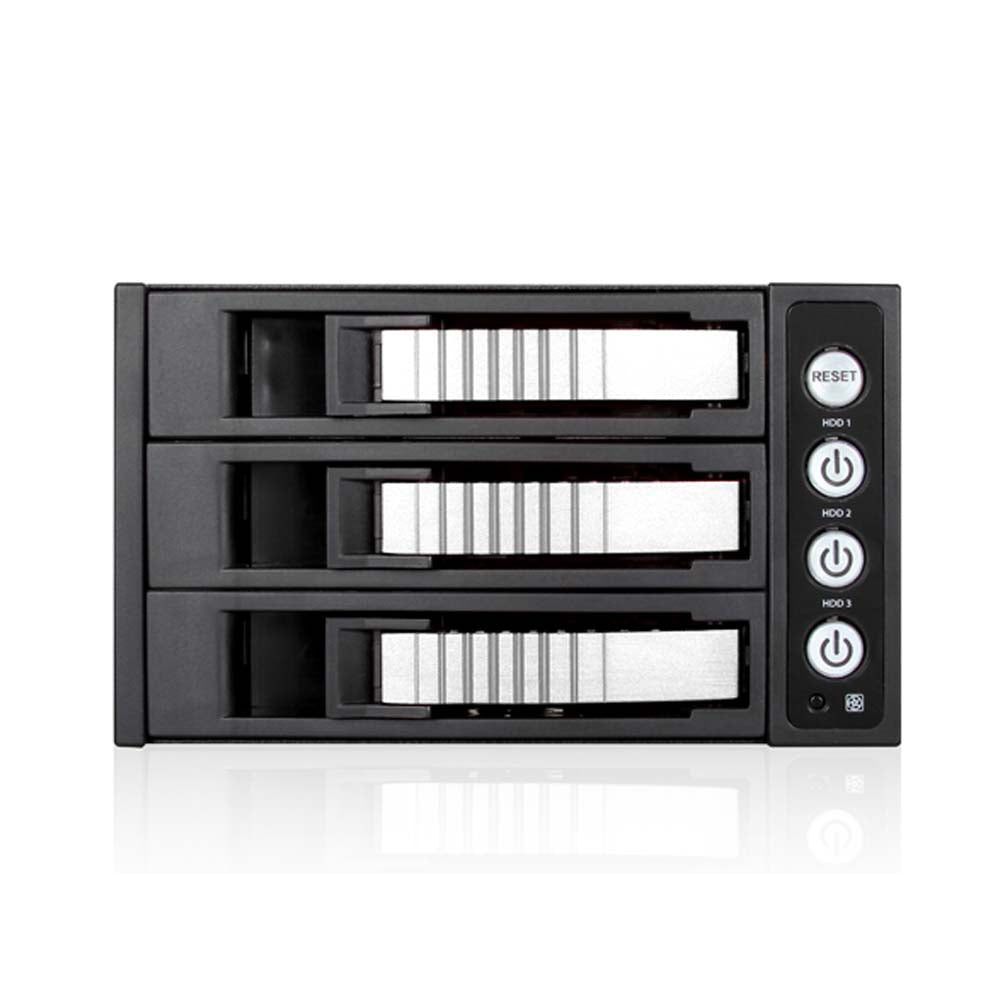 iStarUSA BPU-230HD-SILVER 2x5.25 to 3x3.5 12G Rack Silver