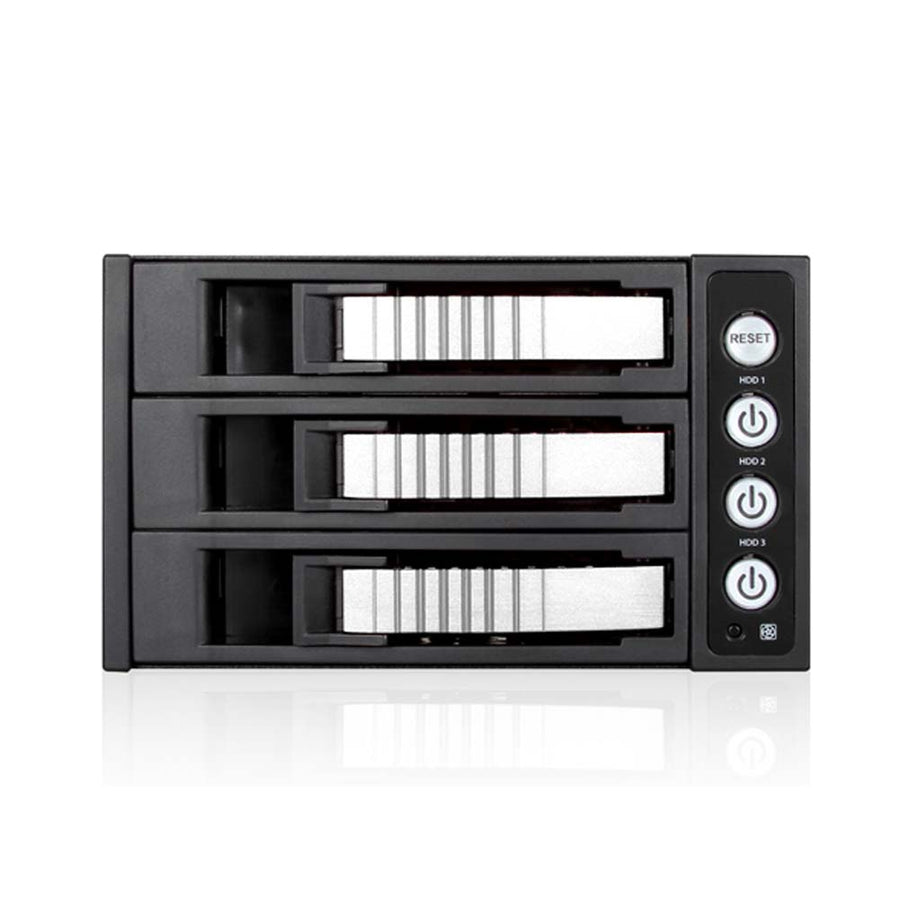 iStarUSA BPU-230HD-SILVER 2x5.25 to 3x3.5 12G Rack Silver