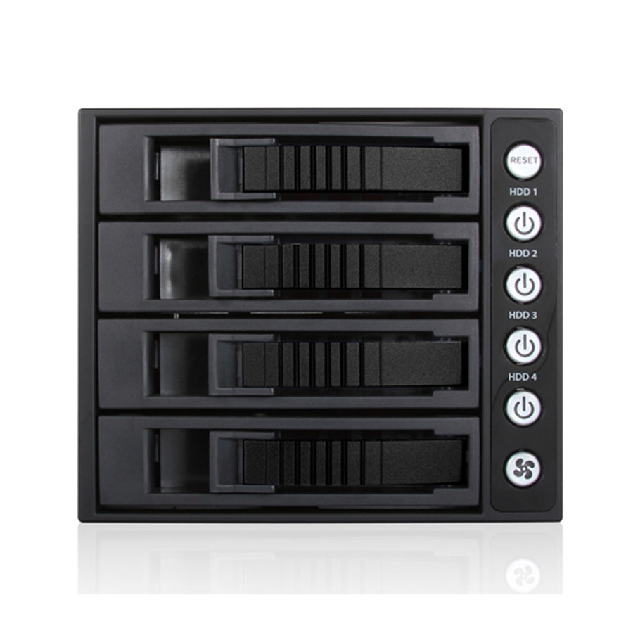 iStarUSA BPU-340MS-BLACK 3X5.25" To 4X3.5" 12G MiniSAS