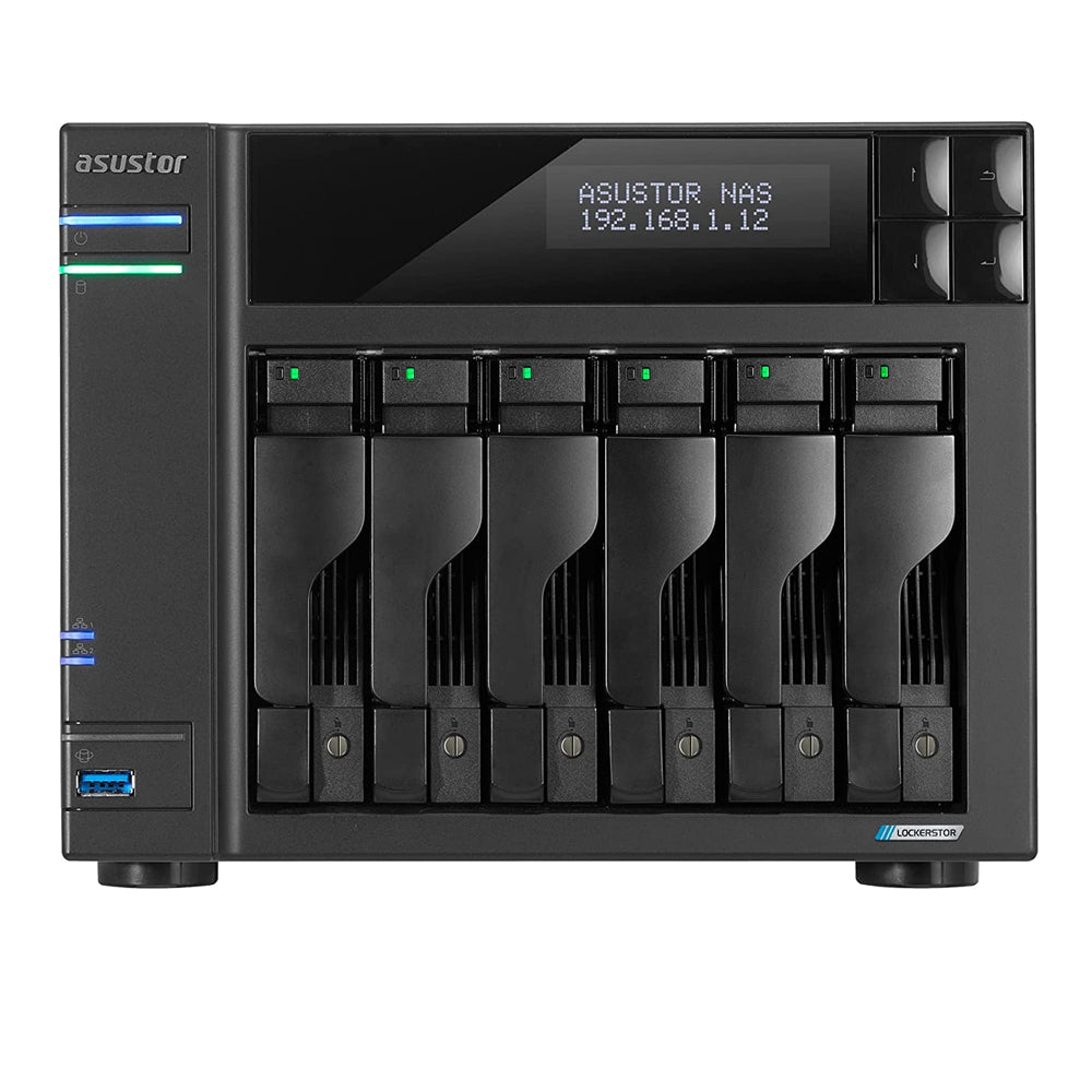 Asustor AS6706T LOCKERSTOR 6 Gen2, Small Business 6-Bays NAS, Quad-Core CPU, 2.5GbE Port, 8GB DDR4 RAM, Network Attached Storage (Diskless)