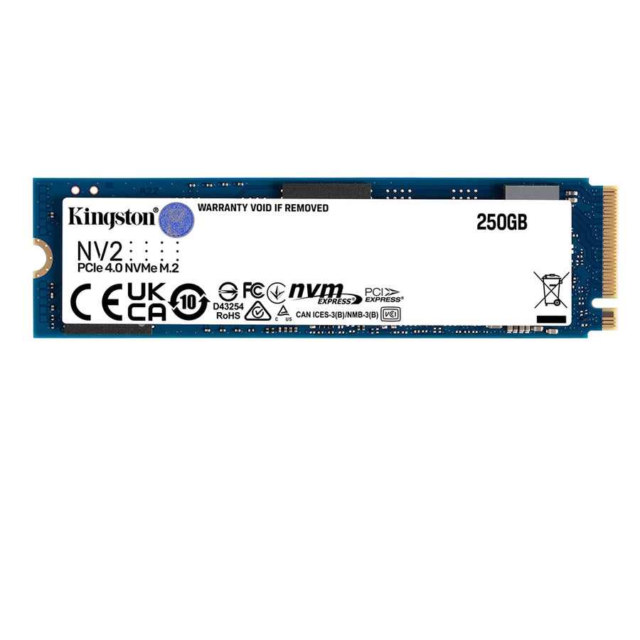 Kingston SNV2S/250G NV2 250G M.2 2280 NVMe, PCIe 4.0 Gen 4x4, Up to 3000 MB/s Internal SSD