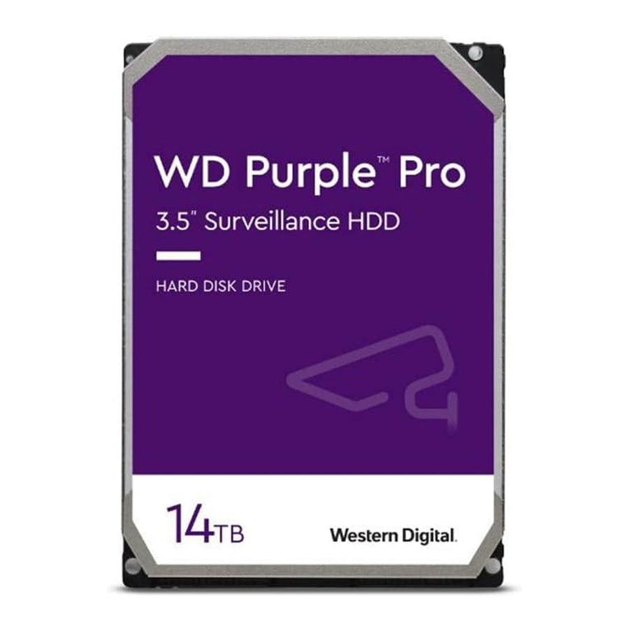 WD Purple Pro Smart Video 14TB SATA 3.5" Survelllance Internal Hard Disk Drive (WD142PURP)