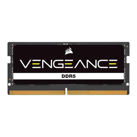 Corsair CMSX16GX5M1A4800C40 Vengeance SODIMM DDR5 RAM 16GB (1x16GB) 4800MHz CL40 Intel AMD Laptop Notebook Memory -Black