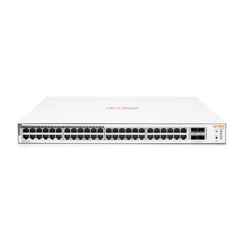 HPE Networking Instant On 1830 48-Port Gb | 24-Port Class 4 PoE Smart Switch (370W) - 48x 1G | 4X SFP | US Cord | JL815A#ABA