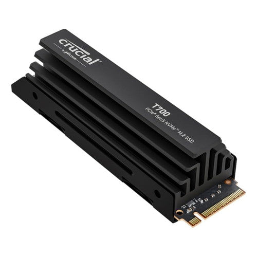 Crucial T700 GEN5 SSD M.2 2280 2TB PCIe 5.0 NVMe NAND TLC, Up to 12,400 MB/s, Internal SSD with Heatsink CT2000T700SSD5