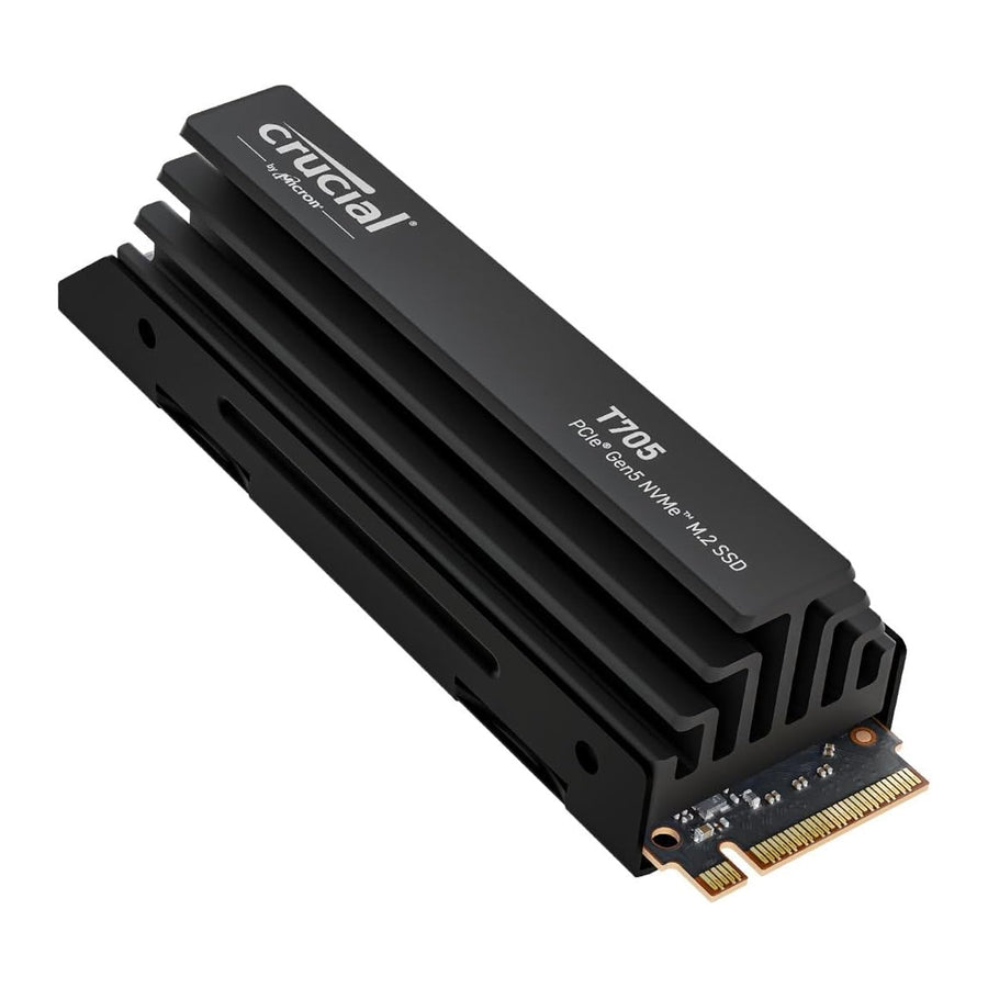 Crucial CT2000T705SSD5 T705 PCIe Gen5 NVMe 2TB SSD w/ Heatsink,Up to 14,500MB/s,TLC NAND,Solid State Drive, 1Mo Adobe CC