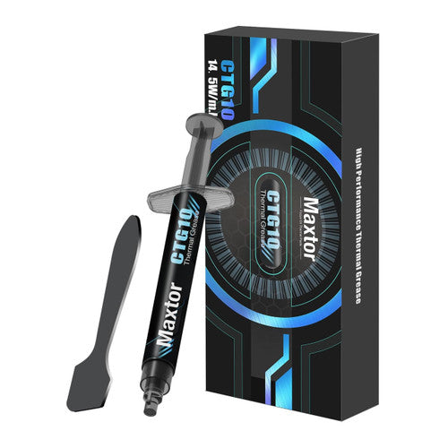 Maxtor CTG10E-2g Thermal Compound Paste for IC/Processor/CPU/GPU/All Coolers, 14.5W/m.k Carbon Based High Performance