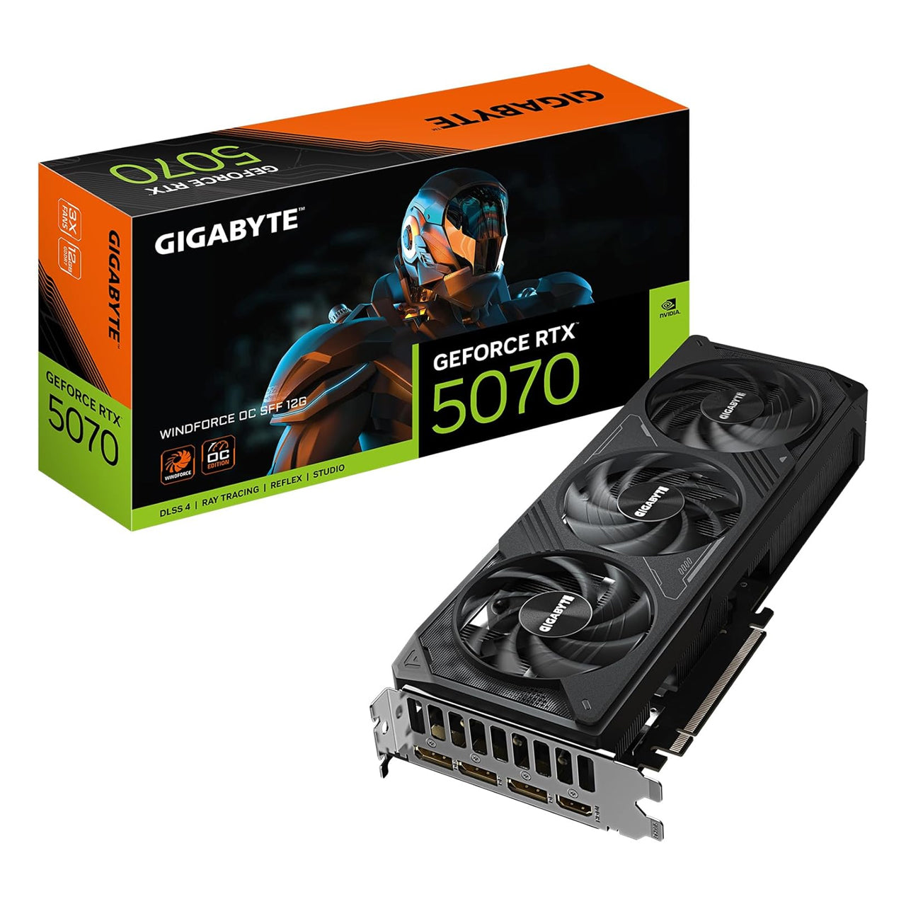 Gigabyte GV-N5070WF3OC-12GD GeForce RTX 5070 WINDFORCE OC SFF 12G Graphics Card