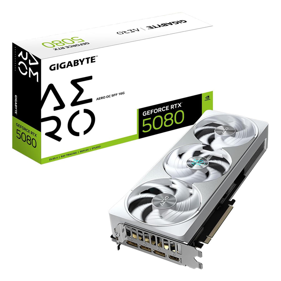Gigabyte AERO GeForce RTX 5080 16GB GDDR7 PCI Express 5.0 Graphics Card GV-N5080AERO OC-16GD