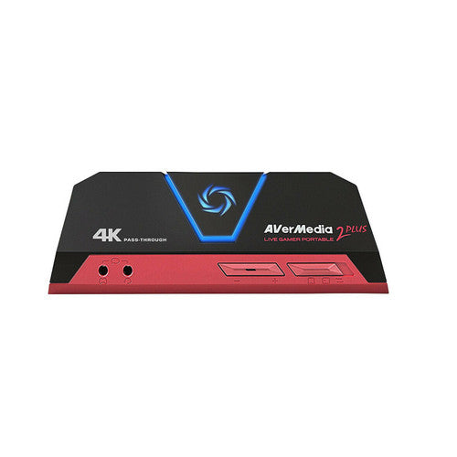 AVerMedia Live Gamer Portable 2 Plus, 4K Pass-Through, 4K Full HD 1080p60 USB Game Capture, Ultra Low Latency, Record, Stream, Plug & Play, Party Chat for XBOX, PlayStation, Nintendo Switch (GC513)