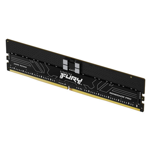 Kingston FURY Renegade Pro 32GB DDR5 SDRAM Memory Module - For Desktop PC, Workstation - 32 GB (1 x 32GB) - DDR5-5600/PC5-44800 DDR5 SDRAM - 5600 MHz - CL36 - 1.25 V - ECC - Registered - 288-pin - DIMM KF556R36RB-32