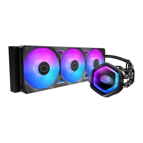 Cooler Master MLX-D36M-A25SZ-V1 Atmos II 360 VRM freedom CPU Liquid Cooler, aRGB AMD AM5|4, Intel i9 LGA 1851|1700-Black