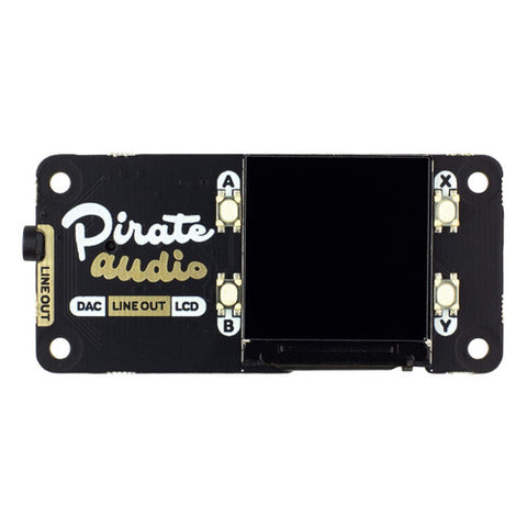 Pimoroni PIM483 Pirate Audio Line-out for Raspberry Pi high-quality I2S DAC, high-res colour display