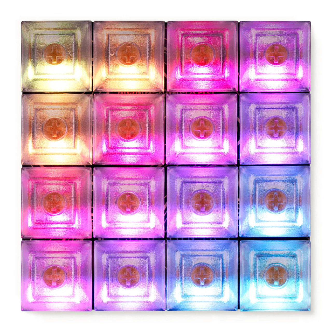 Pimoroni PIM565 Keybow 2040 - Clicky keys A luxe all-in-one 16 key mini mechanical keyboard customisable RGB lighting