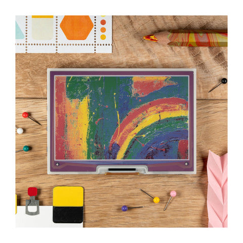 Pimoroni PIM600 4"Inky Impression(7-Colour w/ black white red green blue yellow orange.ePaper displays/eInk HAT) Display