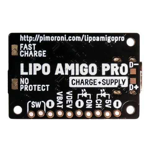 Pimoroni PIM612 LiPo Amigo (LiPo/LiIon Battery Charger) – LiPo Amigo Pro, convenient USB-C