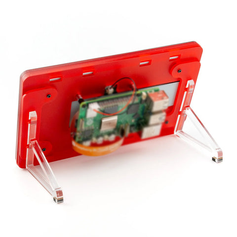 Pimoroni PIM756 Pibow Frame for Raspberry Pi Touch Display 2 (Coupe Red)